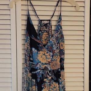 Floral Strappy Maxi Dress